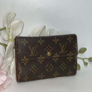 AUTHENTIC Louis Vuitton Monogram Tresor Etui Trifold Wallet